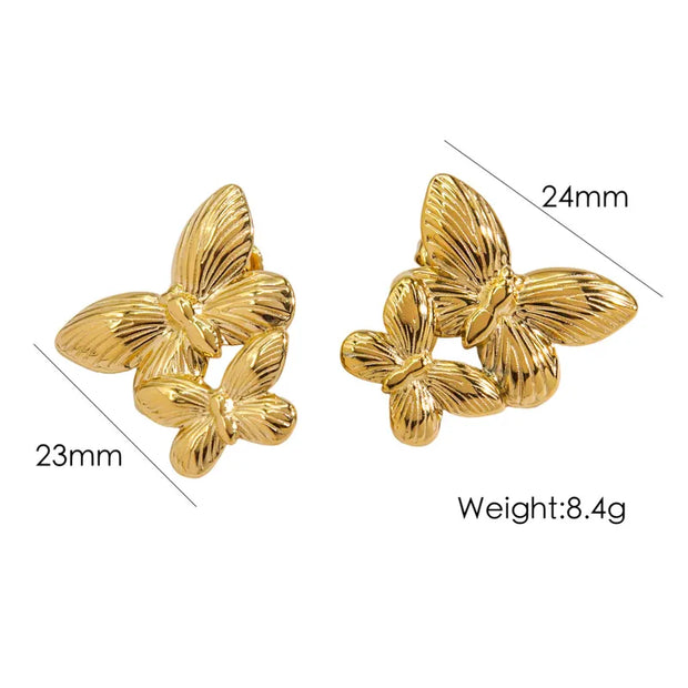 Butterfly Bow Knot Ear Studs