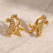 Seahorse & Starfish Studs