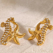 Seahorse & Starfish Studs